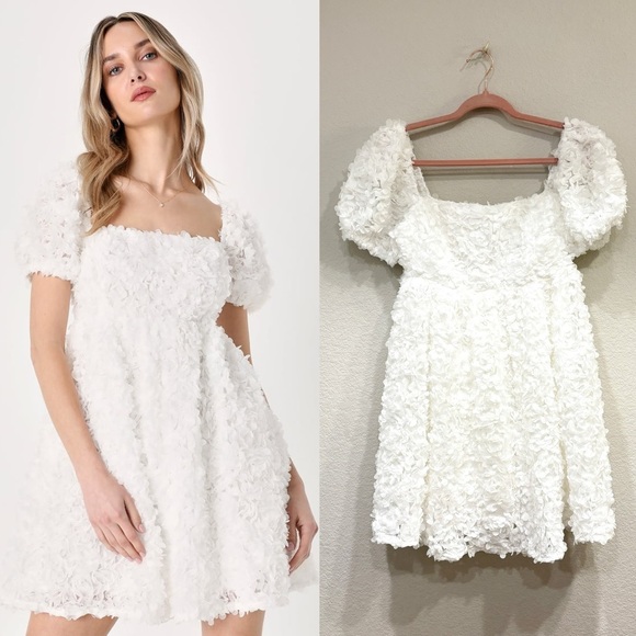 Lulus 3D Flower Mini Dress‎ - Picture 1 of 8